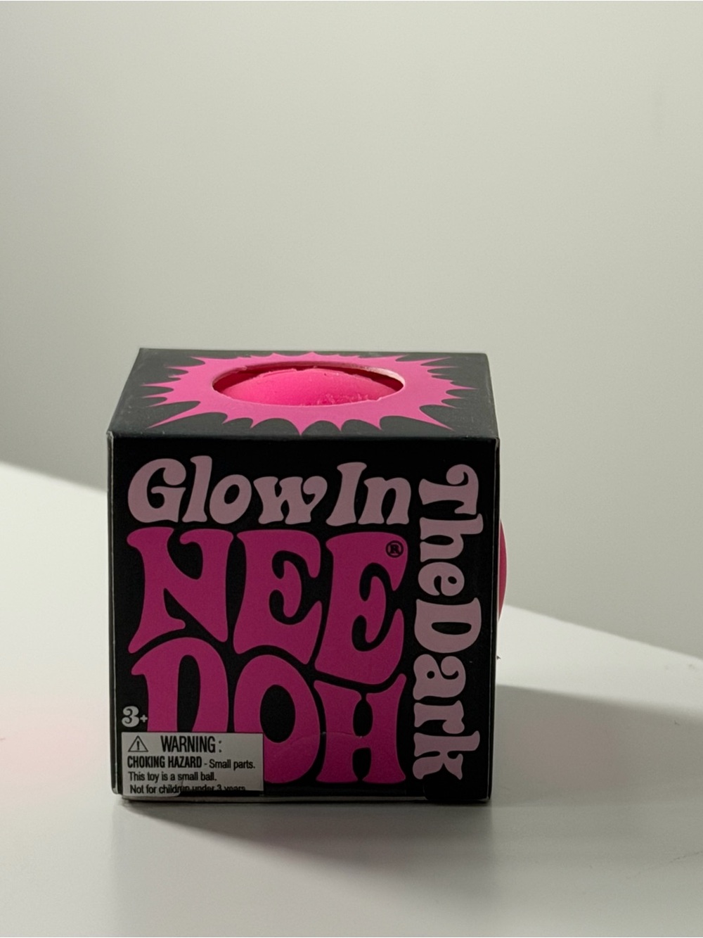 Teenie Needoh  Glow-in-the-Dark Neon Pink Sensory Ball